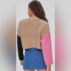 F21 Colorblock Cardigan Sweater Sz. S